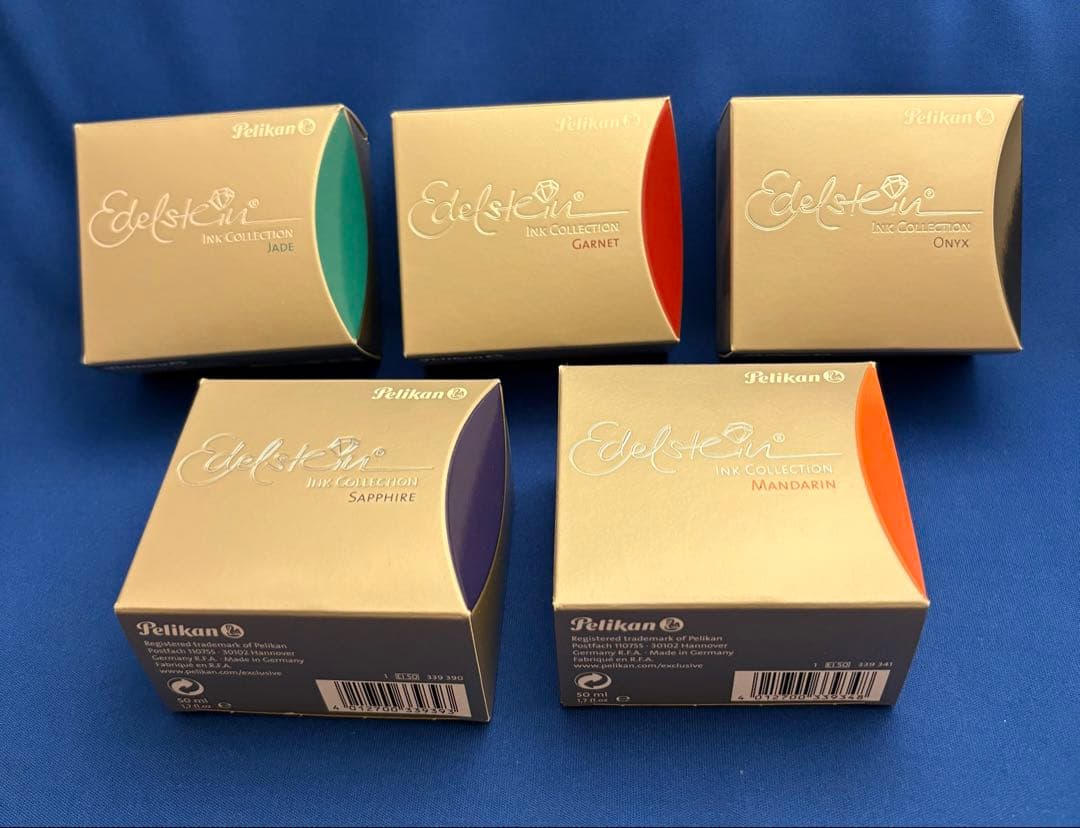 Kinesis　ペリカン　Edelstein 万年筆インク 6本セット