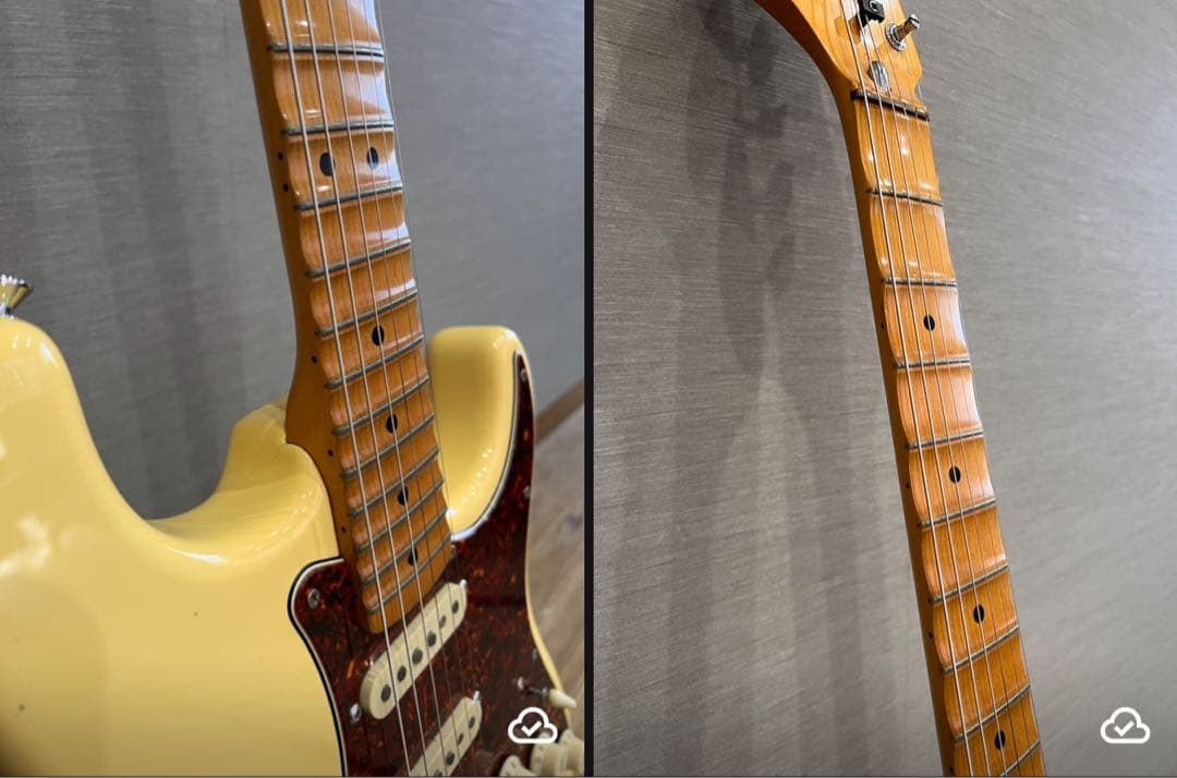 ラージ!リバース!!スキャロップ!!!【希少ネック90'sフェンジャパストラト】