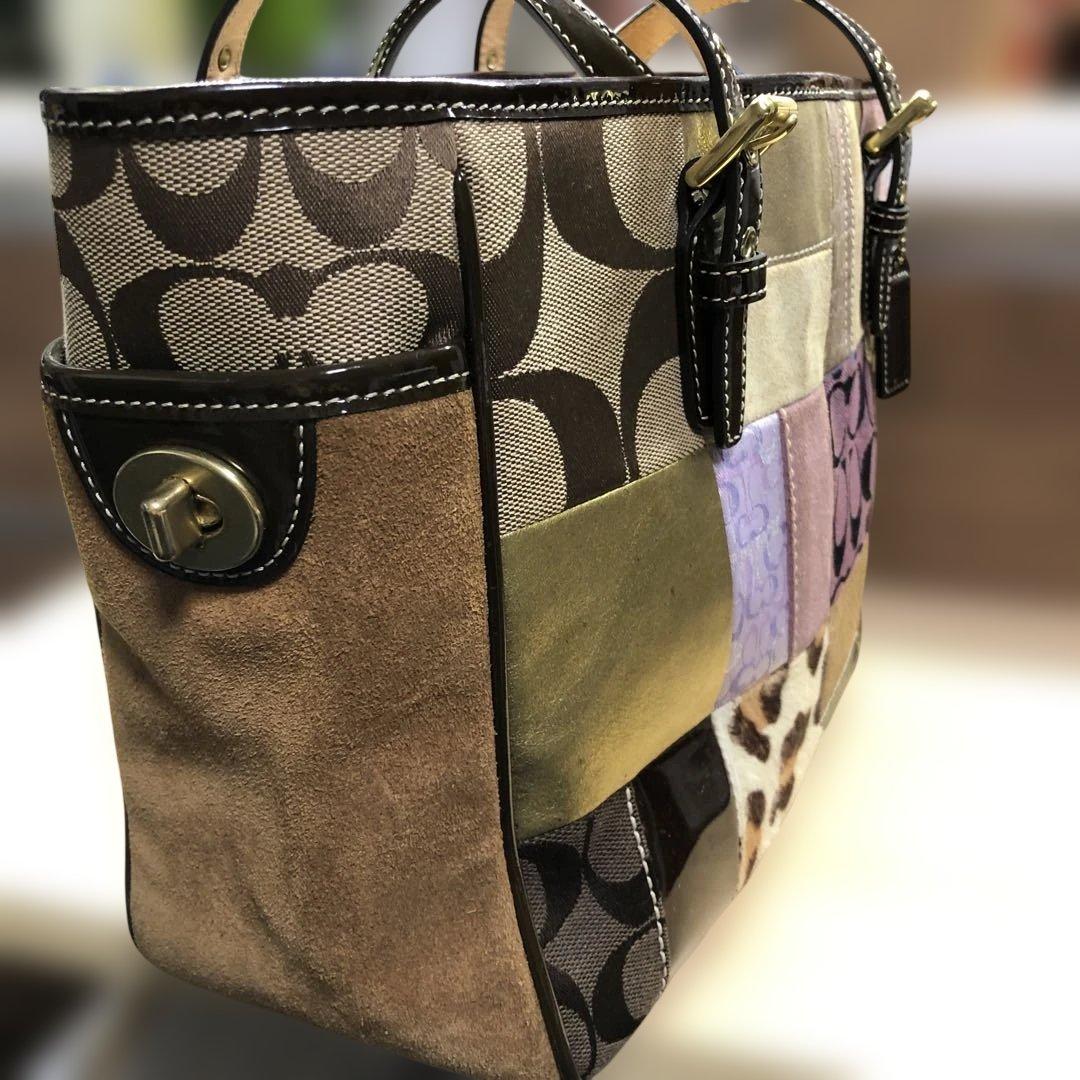 Coach パッチワークトートバッグ
