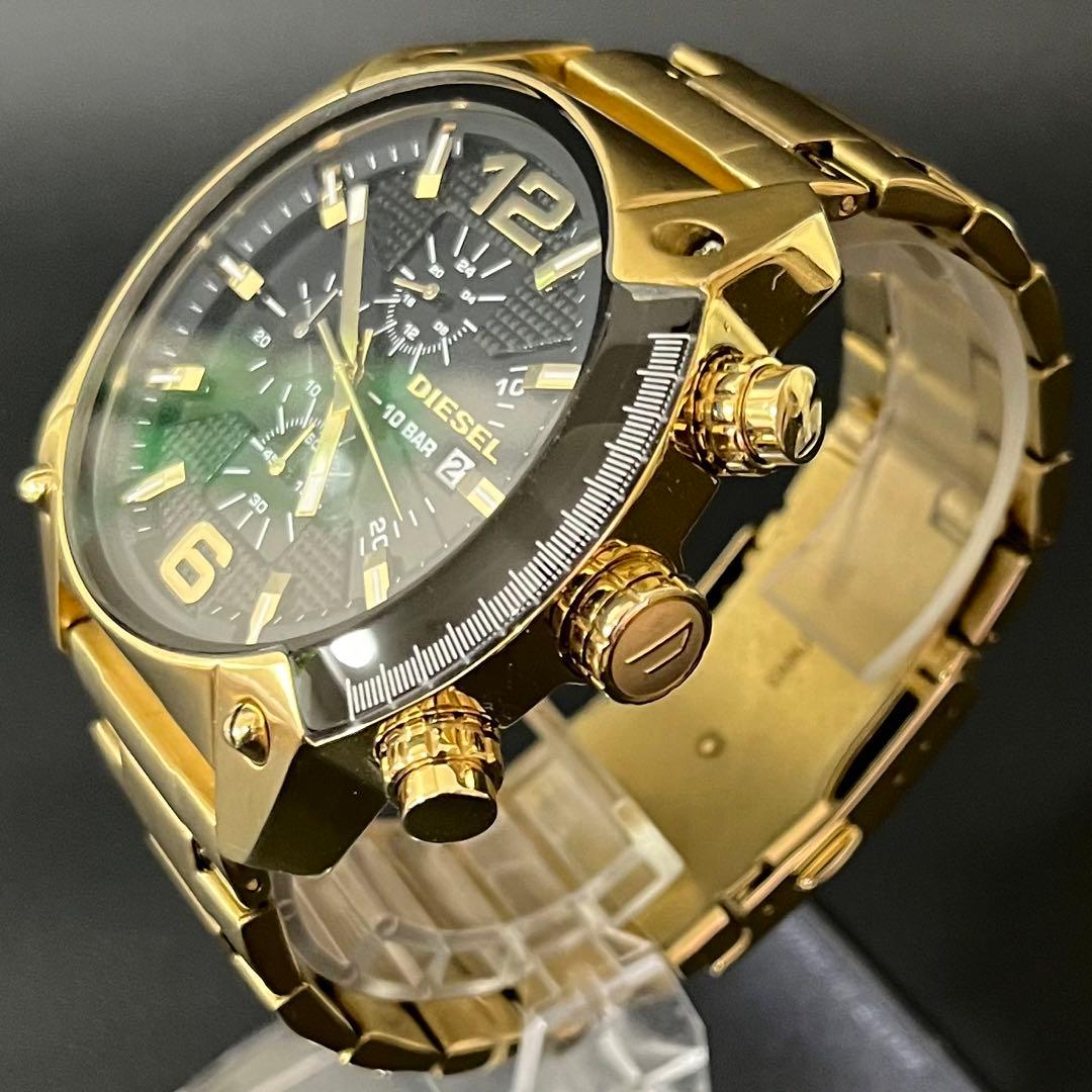 【美品/希少】DIESEL DZ4342 Overflow ゴールド　クロノ