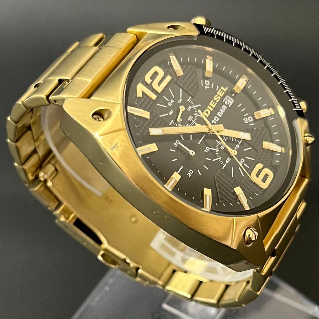 【美品/希少】DIESEL DZ4342 Overflow ゴールド　クロノ