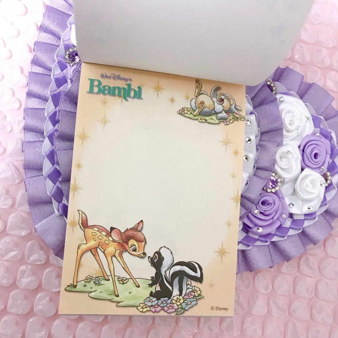 ディズニー　レトロ　メモ帳　ダンボ　ピーターパンピノキオ　バンビ　マリー