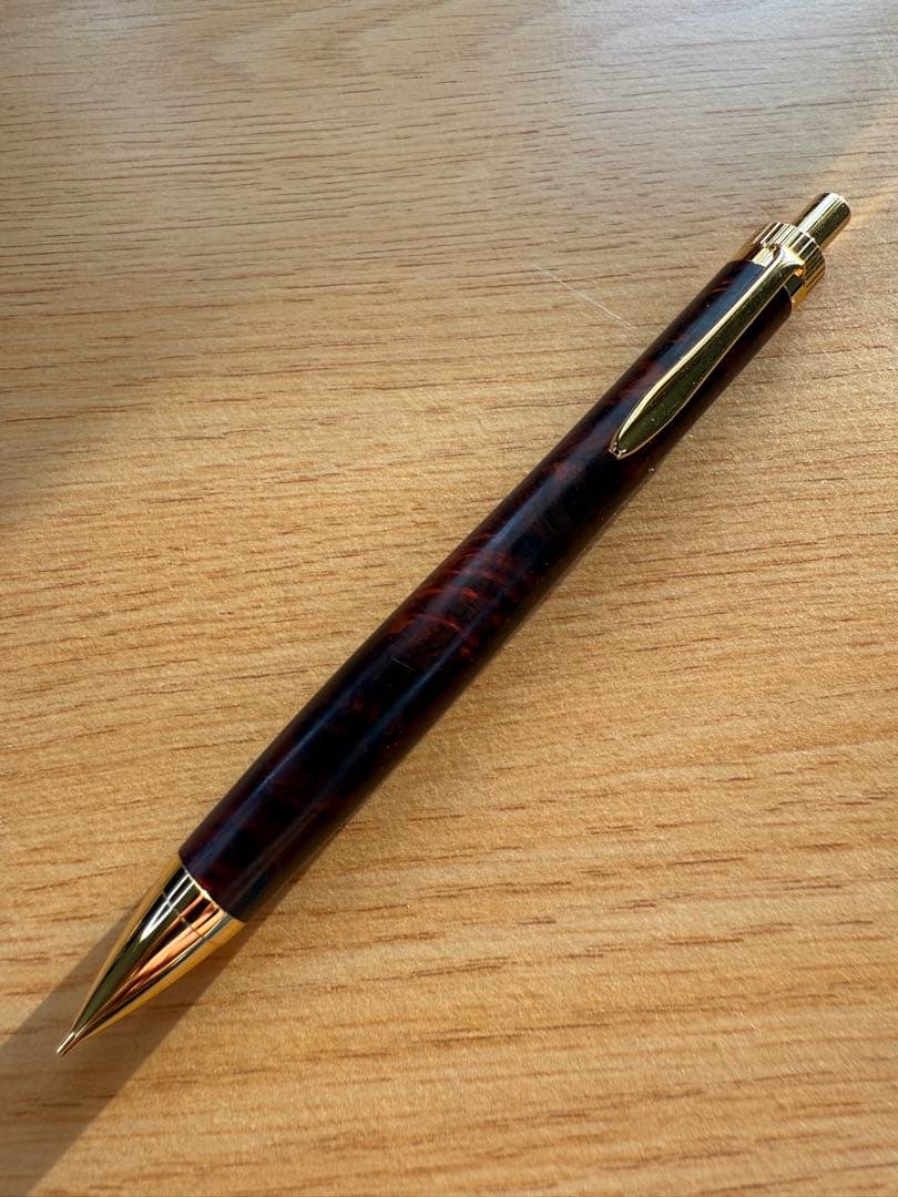 YkU工房 ココボロ瘤杢 木軸シャープペン 0.5mm