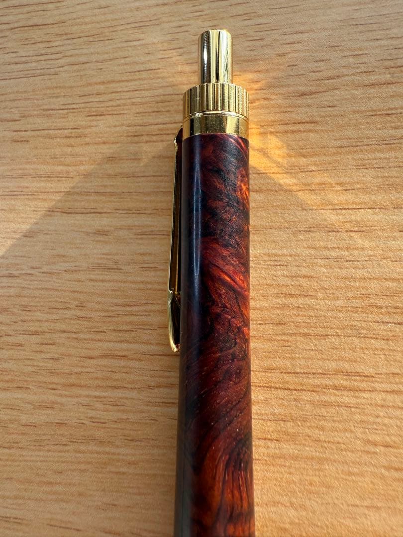 YkU工房 ココボロ瘤杢 木軸シャープペン 0.5mm