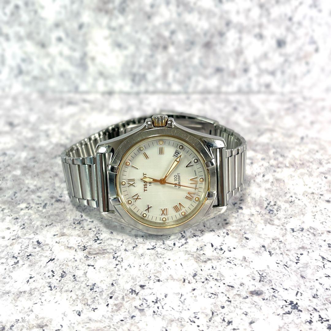 ティソ PR100 替えベルト 稼働 TISSOT シルバー ゴールド クォーツ