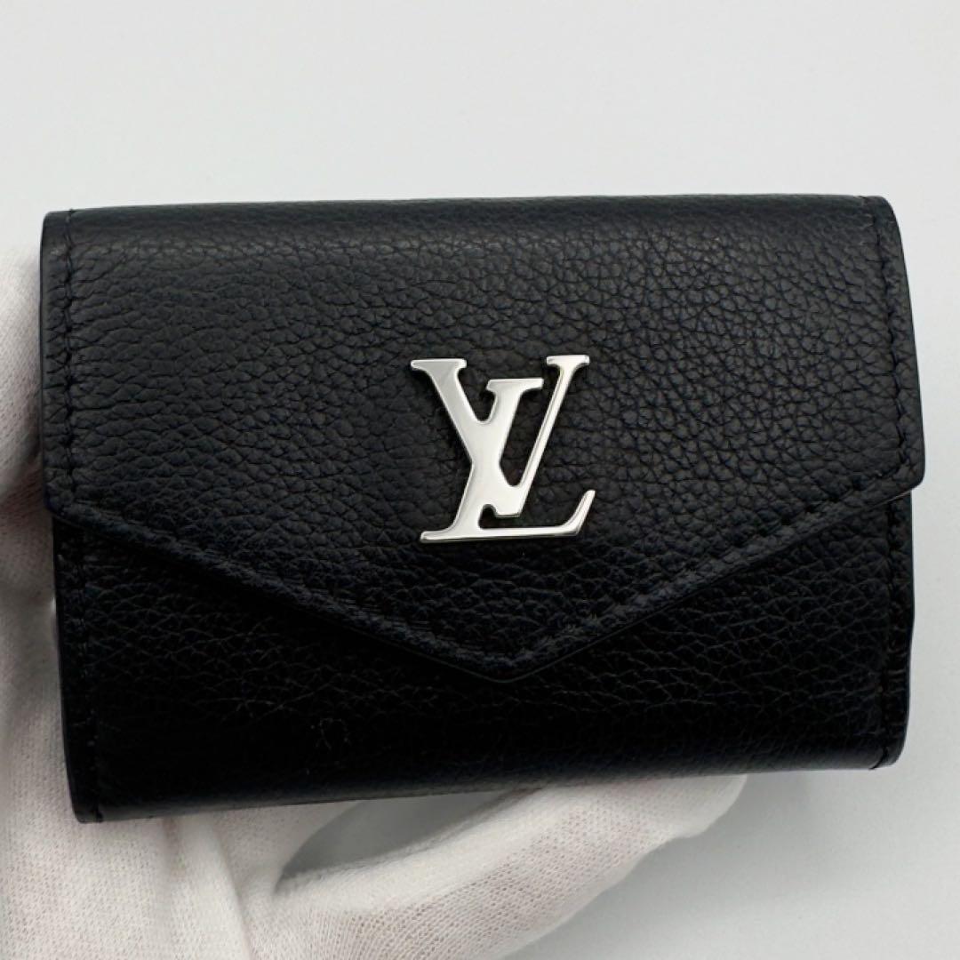 ギフト対応　現行モデル　ヴィトン財布　ポルトフォイユ　ロックミニ　ノワール　箱付