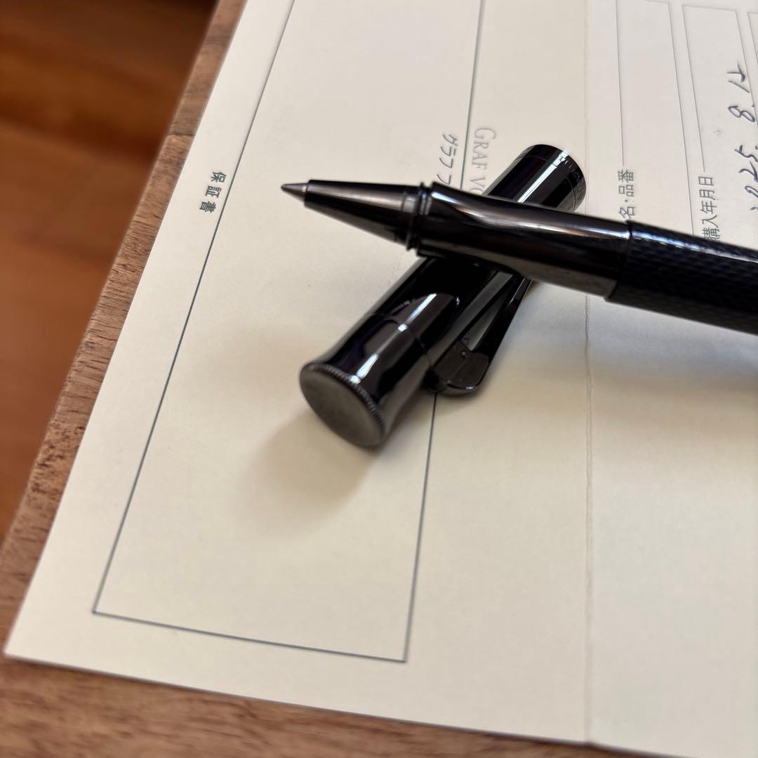 ギロシェブラックエディションローラーボール　グラフ　フォン　ファーバーカステル