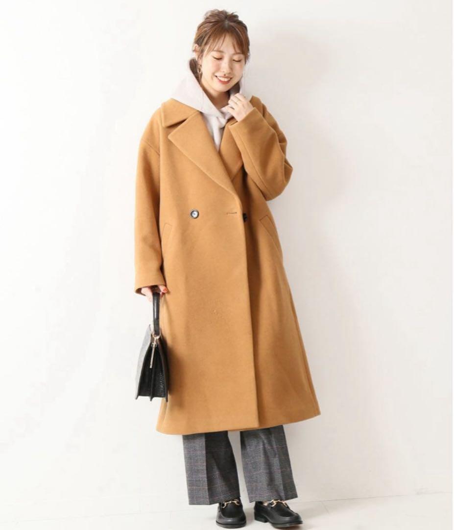 ☆なし☆スピックアンドスパン定価47,300円Wラペルチェスターコート34