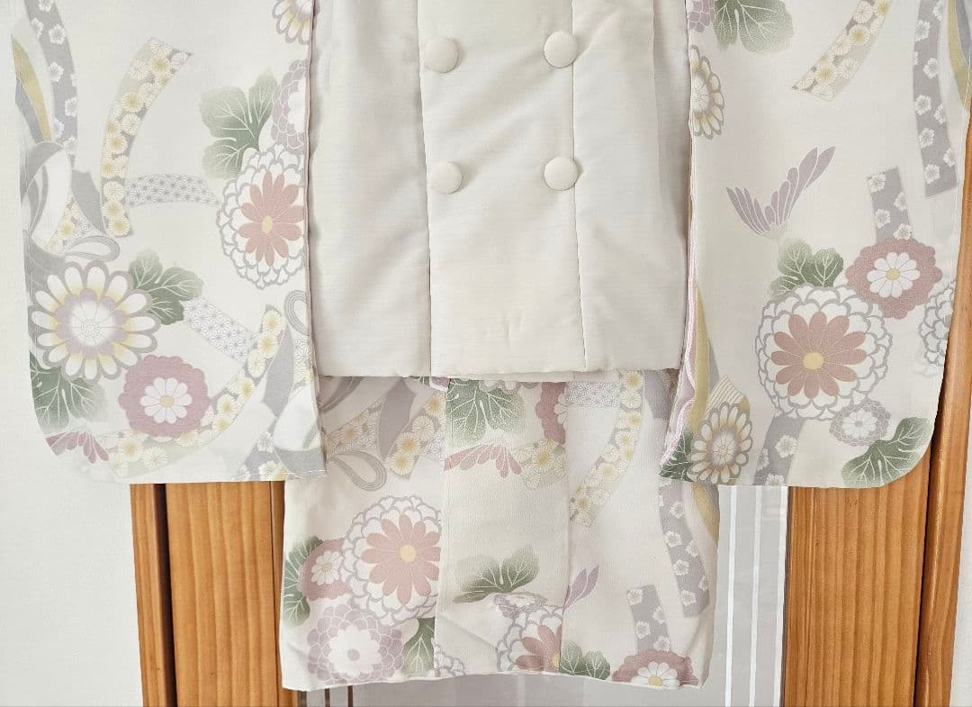 ✨タイムセール✨❀KOHARU❀新品・未使用 ホワイト被布セット 七五三 3歳