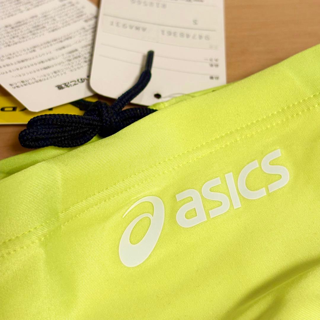 【新品】asics AMA93T 競パン 蛍光黄色 ハイドロCD 競泳水着