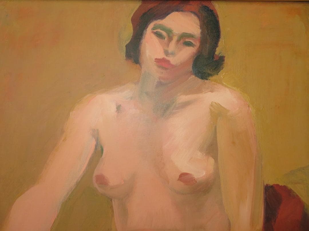 ◆　作者不詳　「裸婦」　油彩　F10号　◆