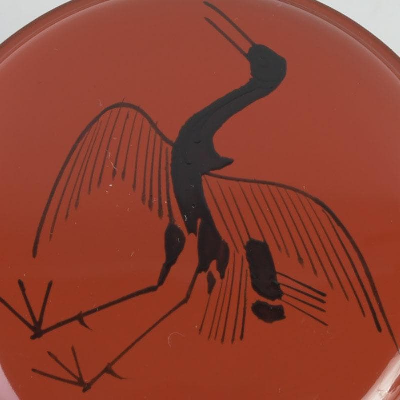 茶道具　中村宗悦作　朱塗　玄々斉好　曙棗　共布共箱　V　9398