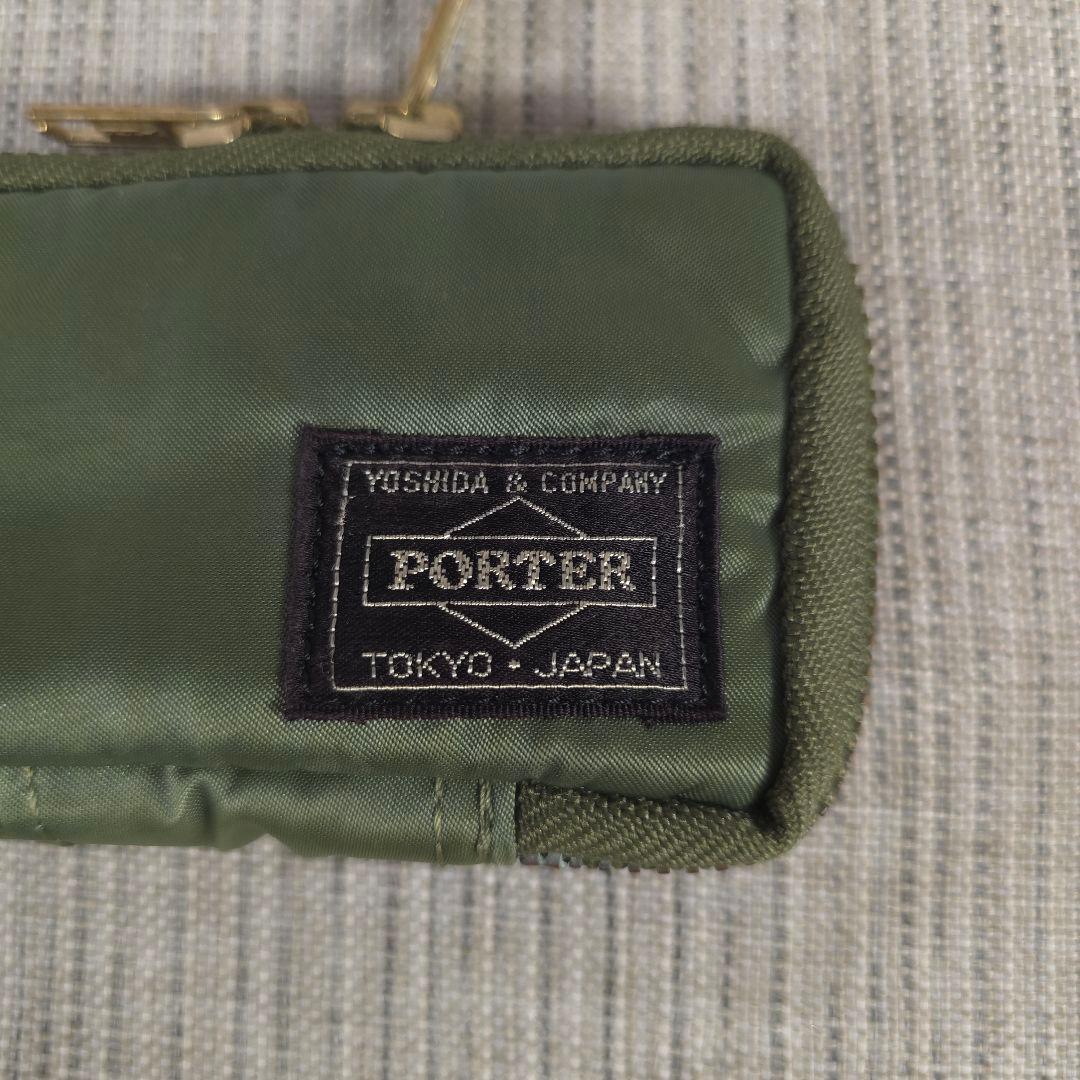 廃盤　人気色　PORTER　ポーター　タンカー　6連　キーケース　セージグリーン