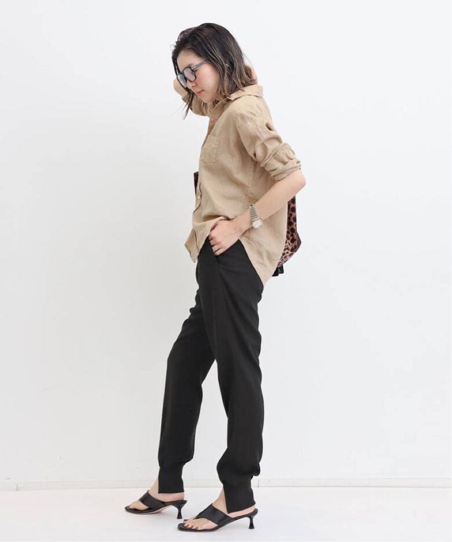 L’Appartement リブパンツ　Col Pierrot