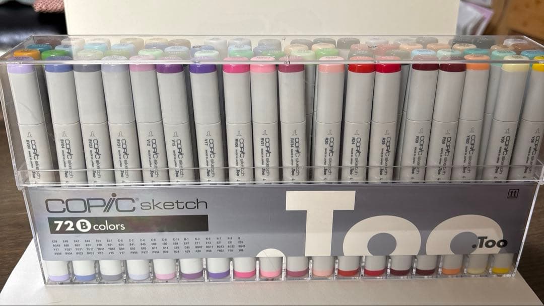 【.Too】コピックスケッチ 72色 Bセット 中古品