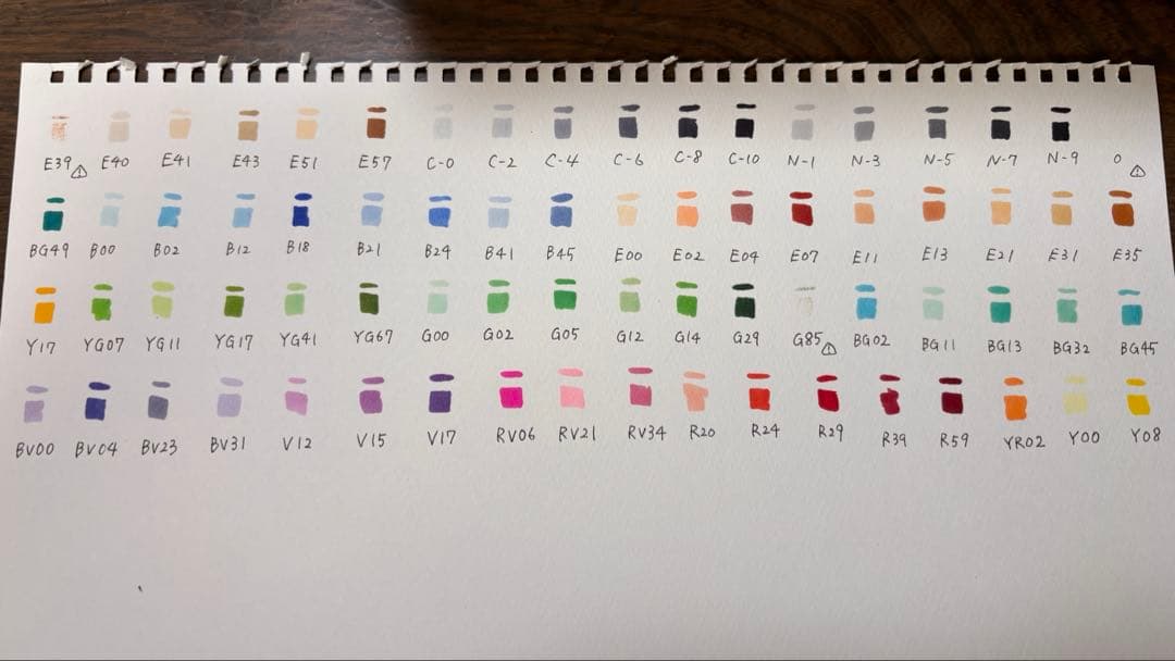 【.Too】コピックスケッチ 72色 Bセット 中古品