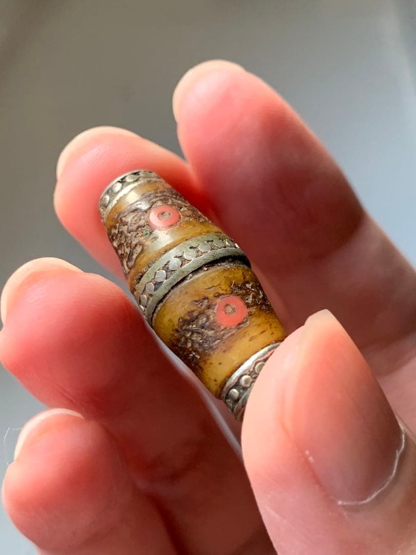 呪物　カパラ　天珠　チベット　カパーラ　頭蓋骨　念珠　クマントーン　プラクルアン