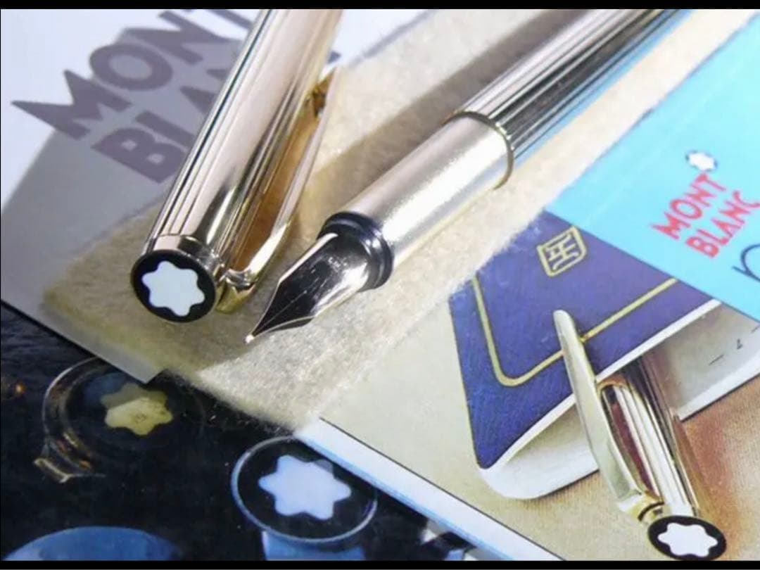 金運を呼ぶ黄金の総金張りの価値の高い逸品！No1147ノブレス★モンブラン美品