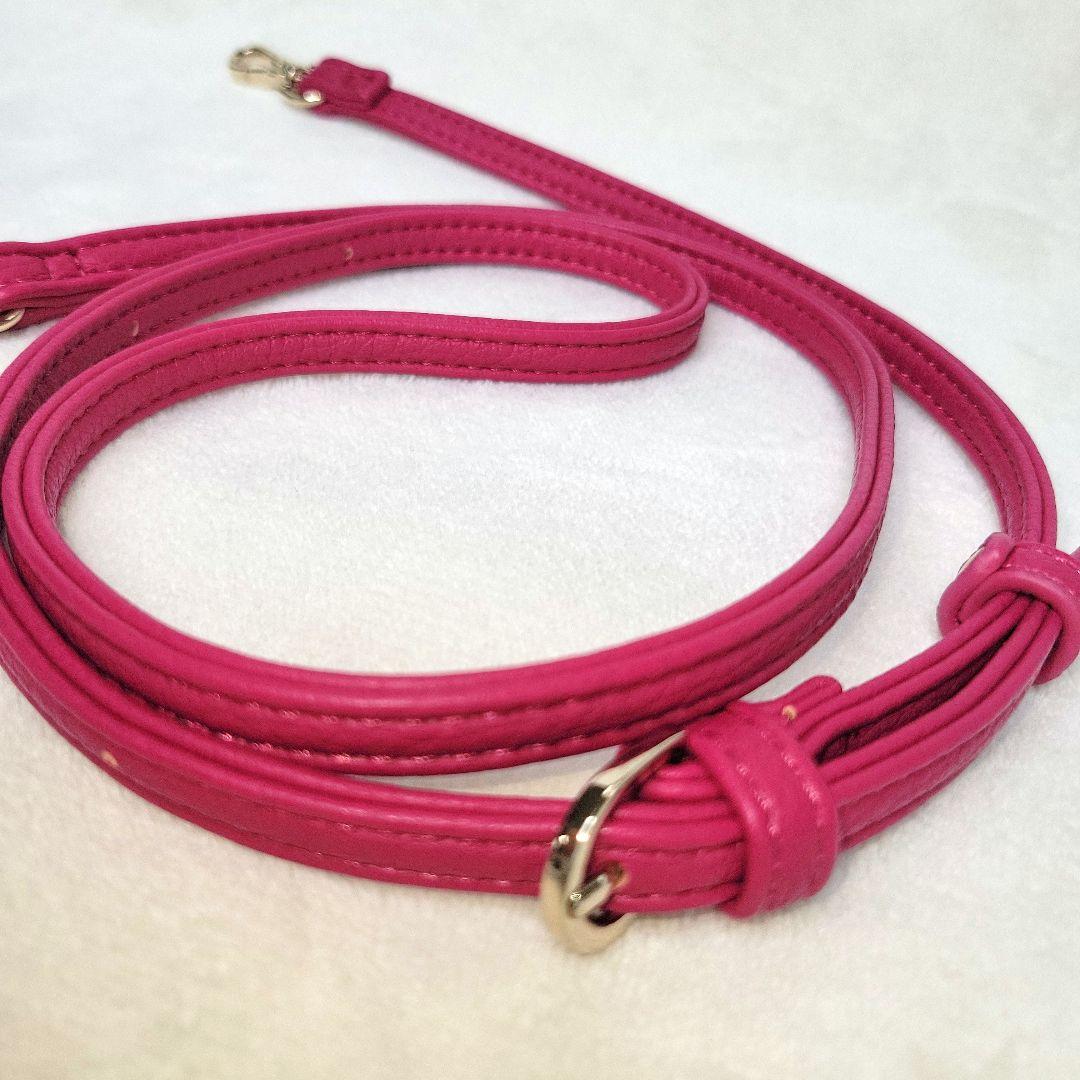 【MARY QUANT】ハンドル付き2wayショルダーウォレット ピンク 未使用