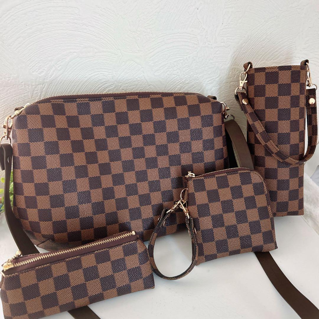 いっちゃんページ　ハンドメイド　市松模様　バッグ　ポーチ