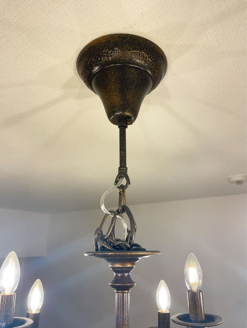 【週末限定お値下げ‼️】シャンデリア　シンプル　アンティーク　英国