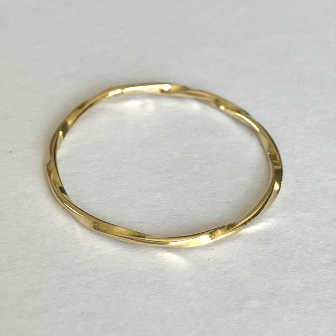 K18 18金　14号　リング　44