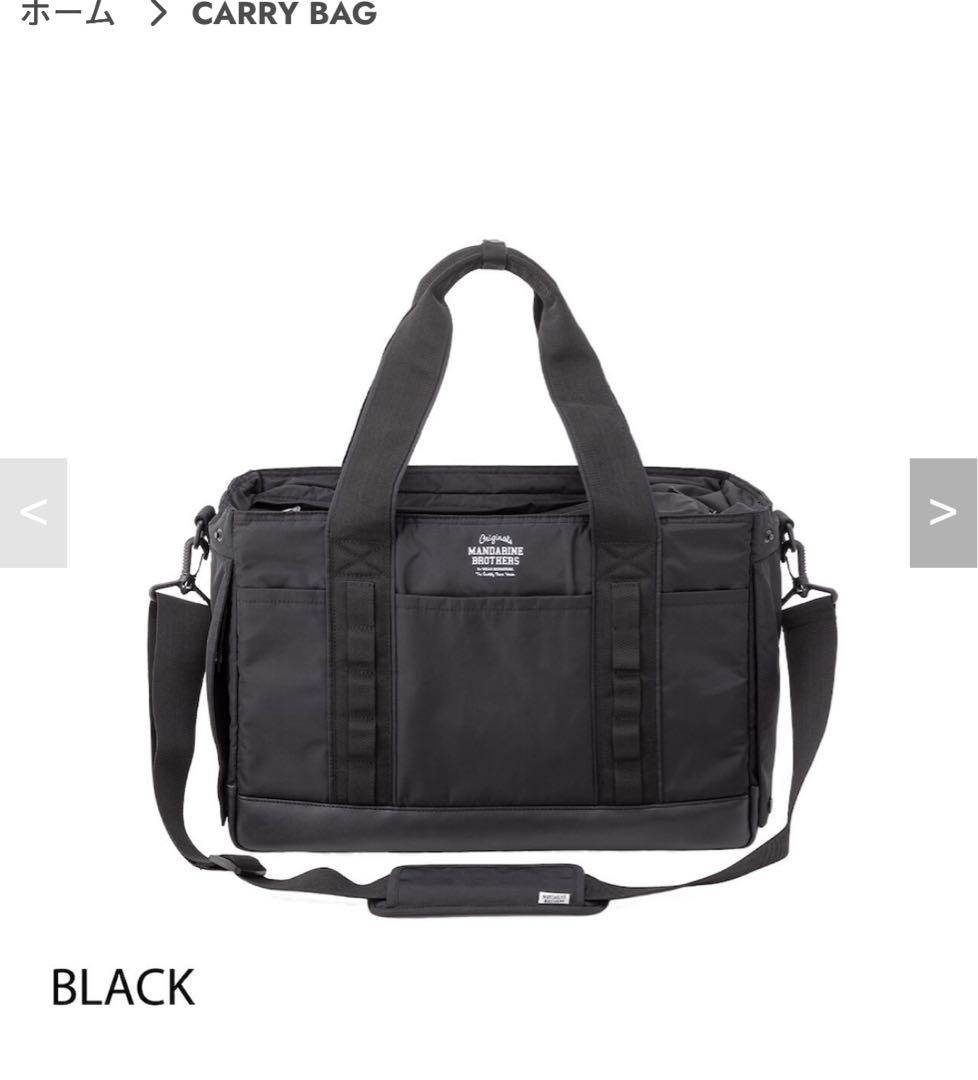 新品　マンダリンブラザーズ　キャリートートバッグ ブラック