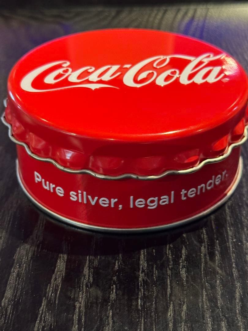 Coca-Cola ボトルキャップ純銀 未使用