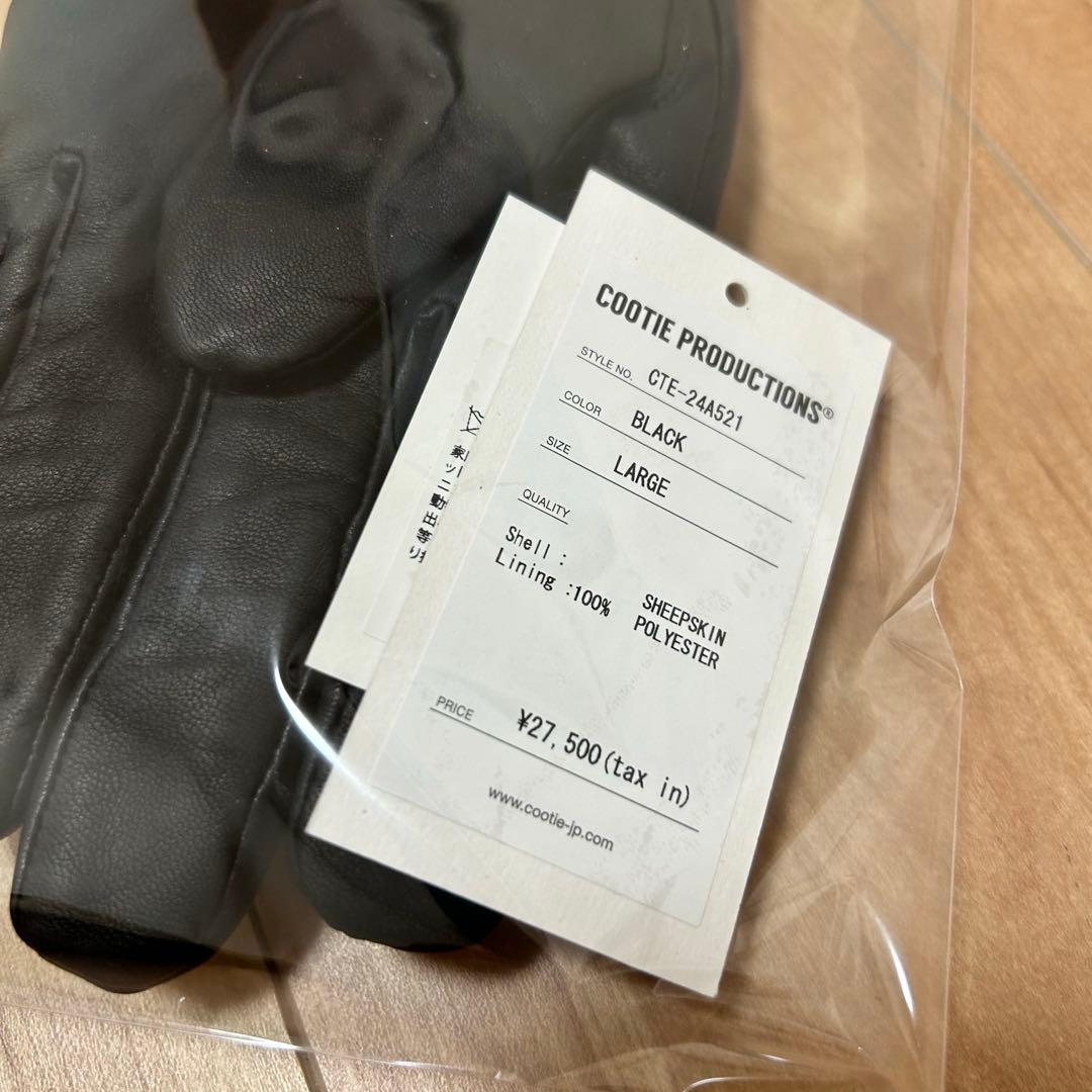 COOTIE PRODUCTIONS レザーグローブ L 24AW