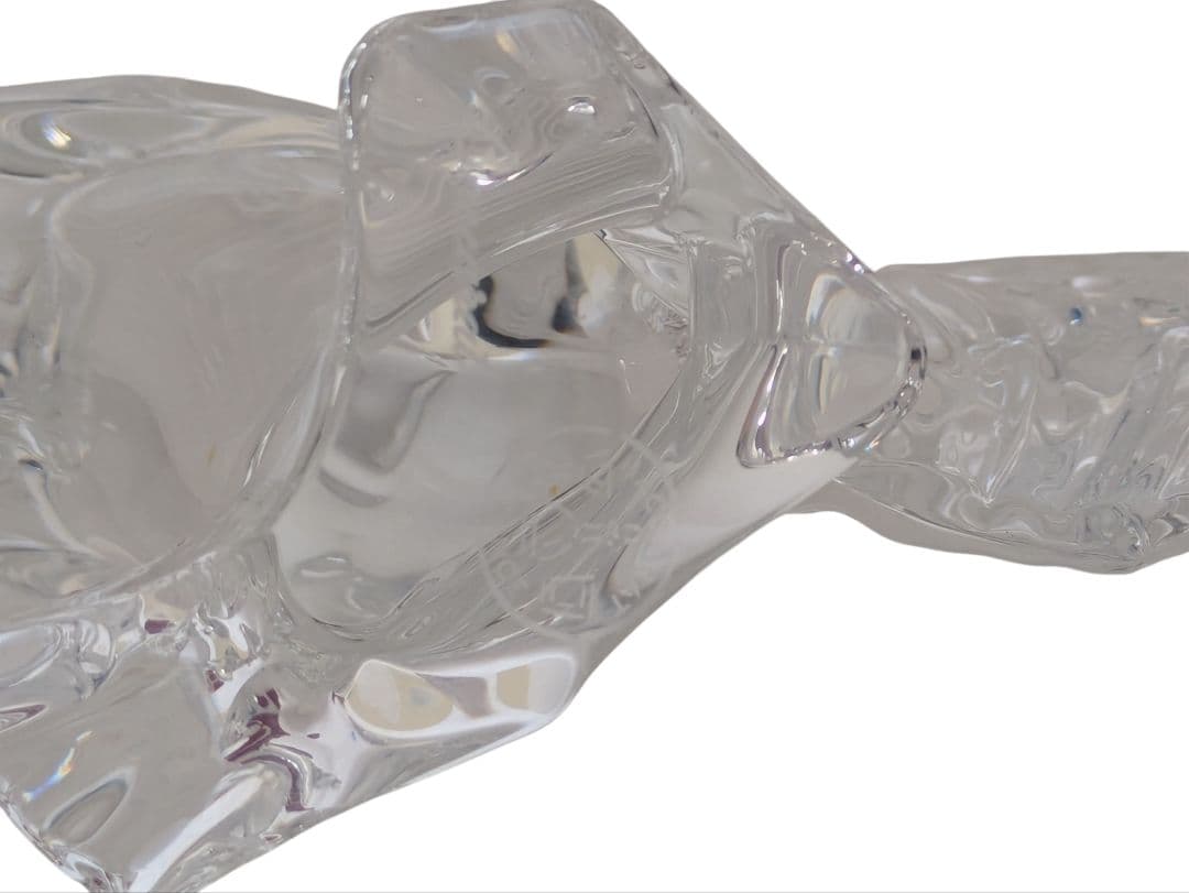 Baccaratバカラ クリスタルガラス とりの置物 箱付き