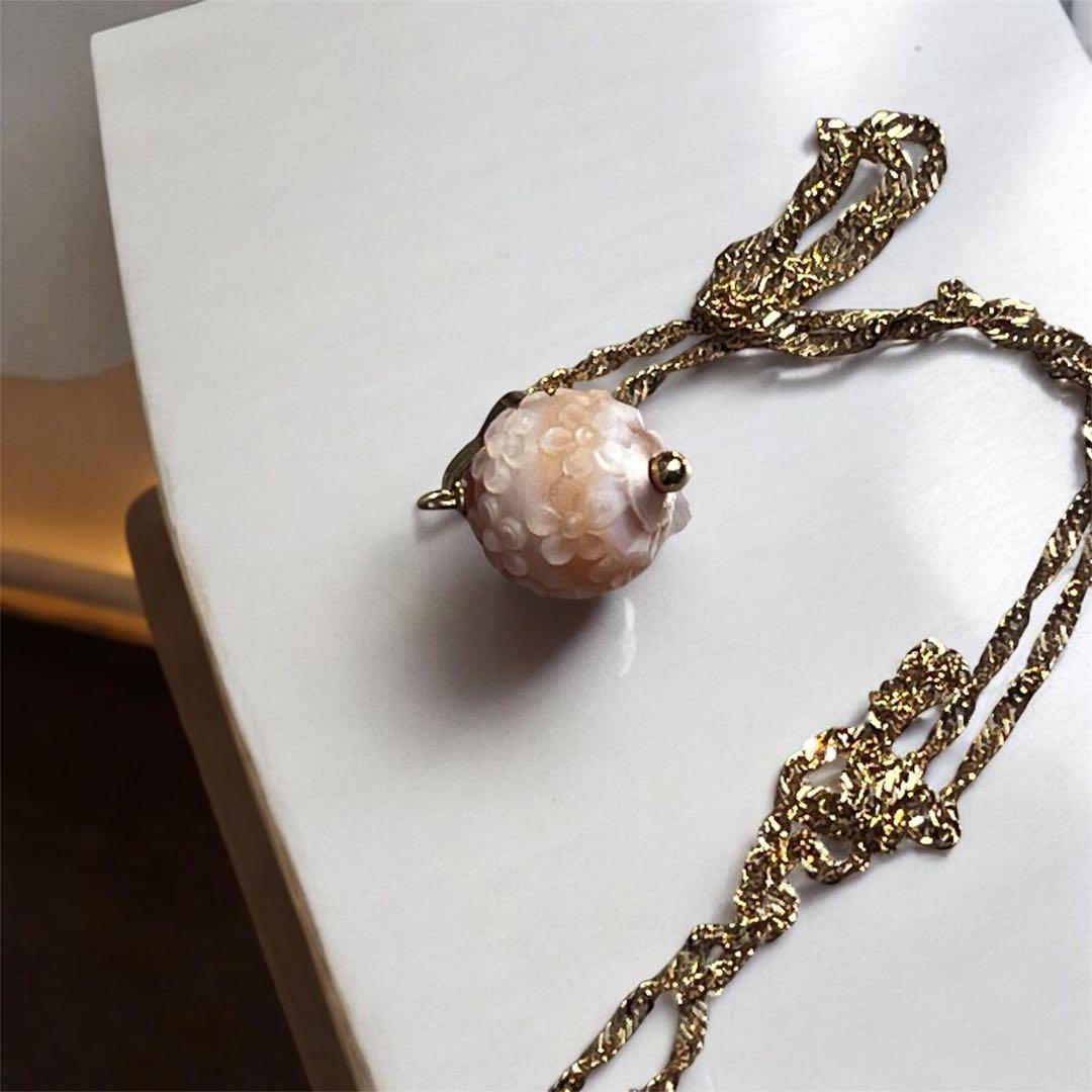 cocoです レア 14kgfあこや真珠フラワーカービングPT