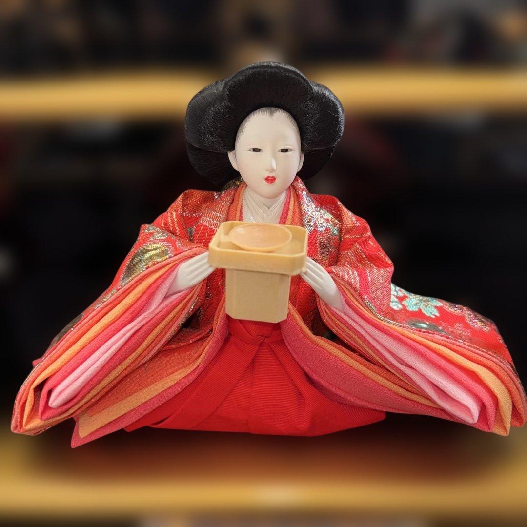 ★人形の秀月・美品★ひな人形 三段飾り（取扱説明書付き）