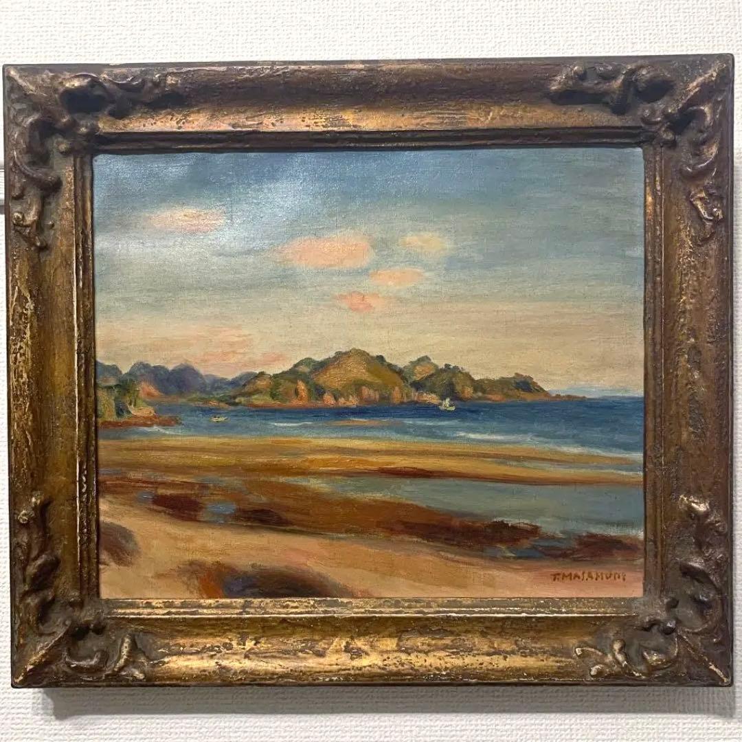 正宗得三郎 「風景」 油彩画　8号