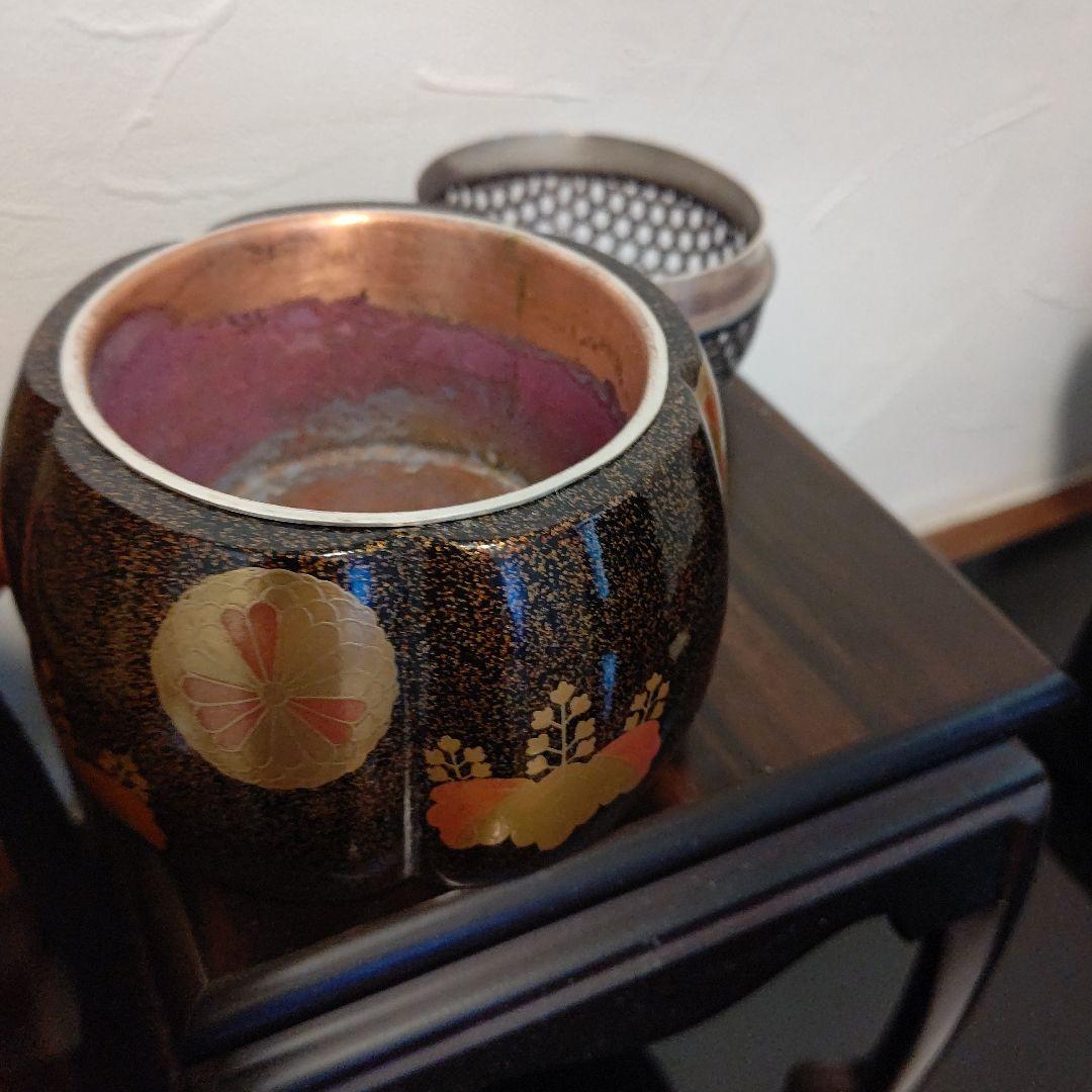 香道具 火取り香炉 高台寺蒔絵 銀火屋