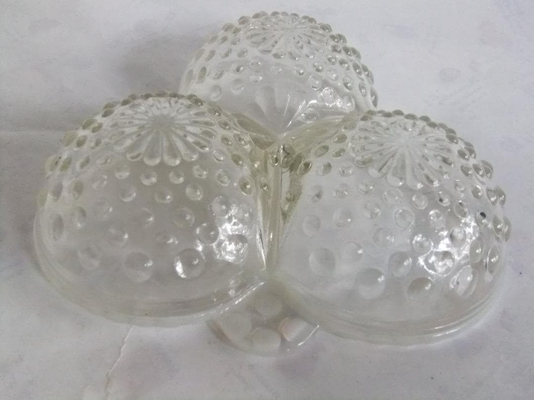 フェントン　アンティークガラス　小物入れ　Fenton silver crest