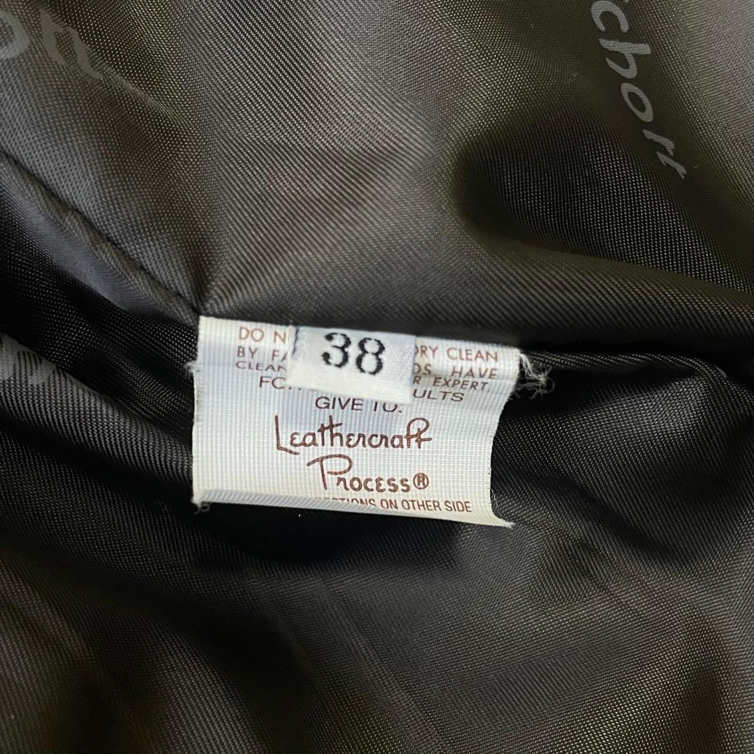 Shott ショット シングルライダースジャケット 茶　38 レザージャケット