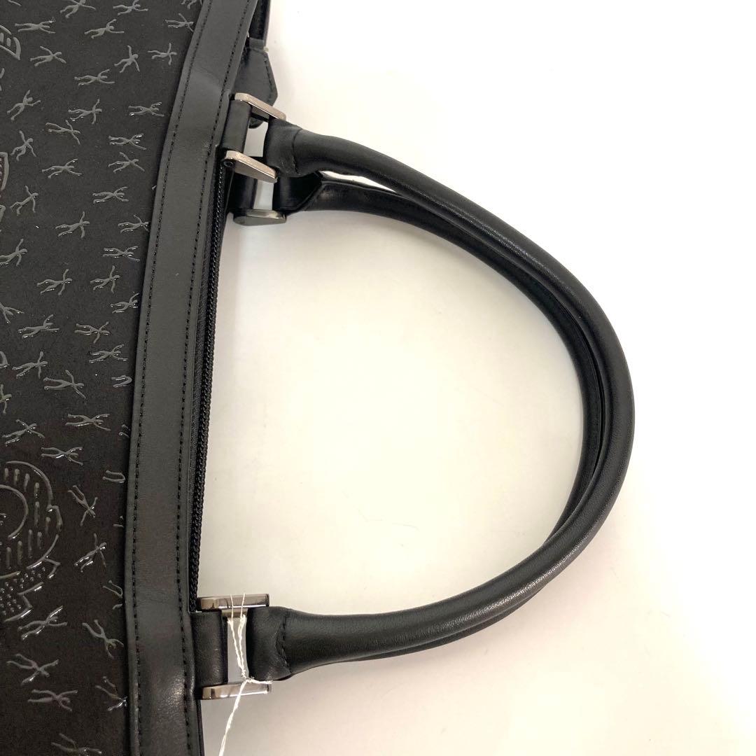 未使用品✨ 印傳屋 ハンドバッグ キャレー 甲州印伝 鹿革 漆 ブラック