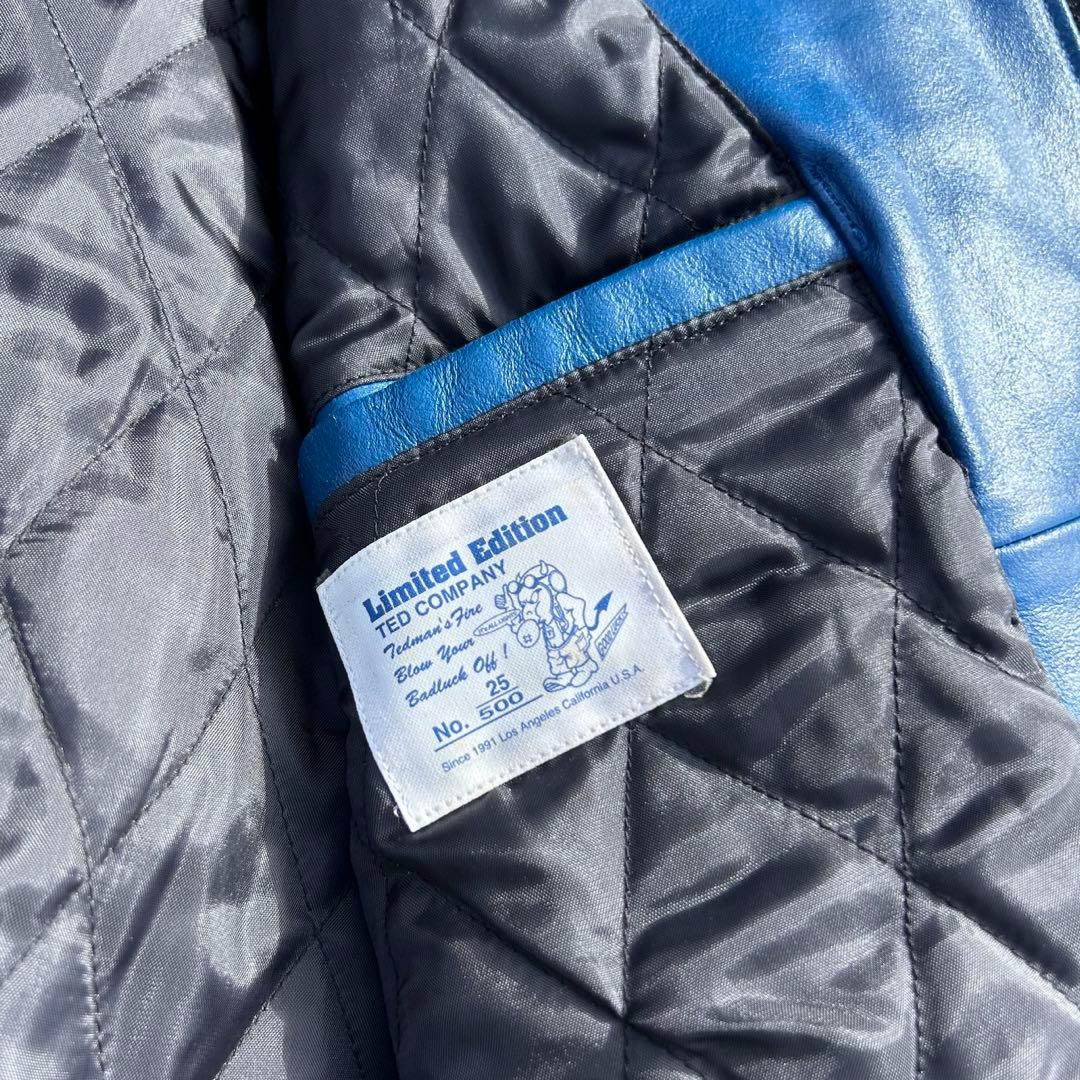 専用！500着限定 TEDMAN テッドマン オールレザー 刺繍 スタジャン