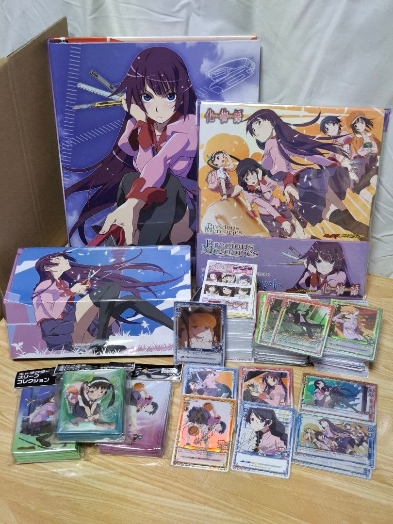 化物語　プレシャスメモリーズ　カード　サプライ　セット売り　金サイン神原駿河