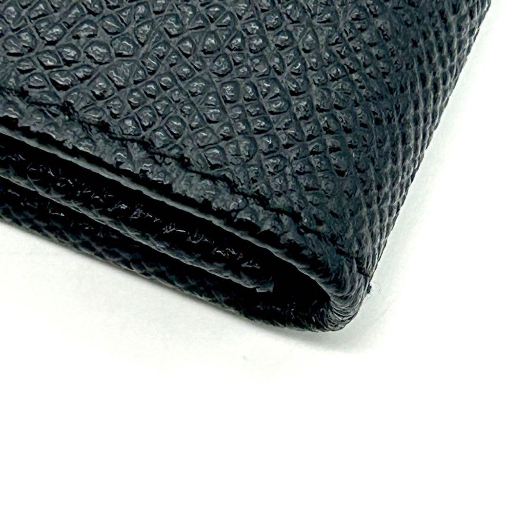 未使用 BVLGARI メンズ 6連 レザーキーケース ブラック キーホルダー