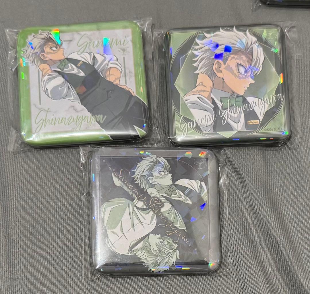 鬼滅の刃　モクテル　ロト　くじ　グリッター缶バッジ　不死川実弥