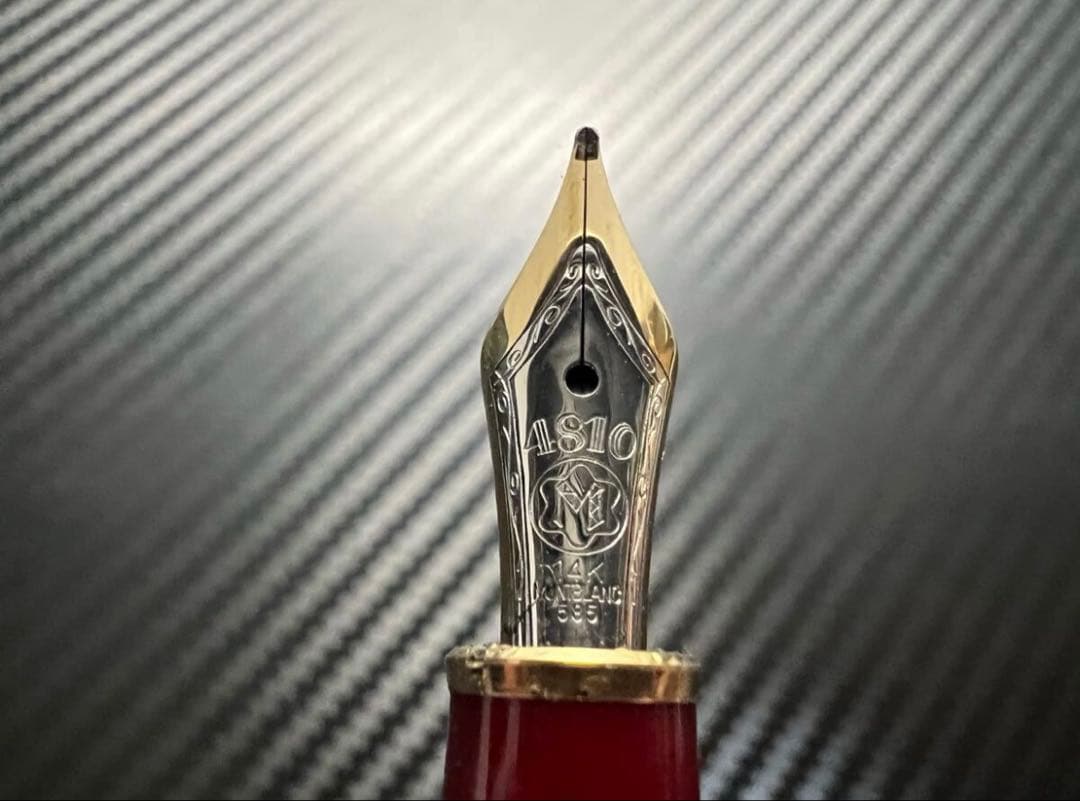 モンブラン マイスターシュテュック 144 万年筆 M 中字 ボルドー 中白