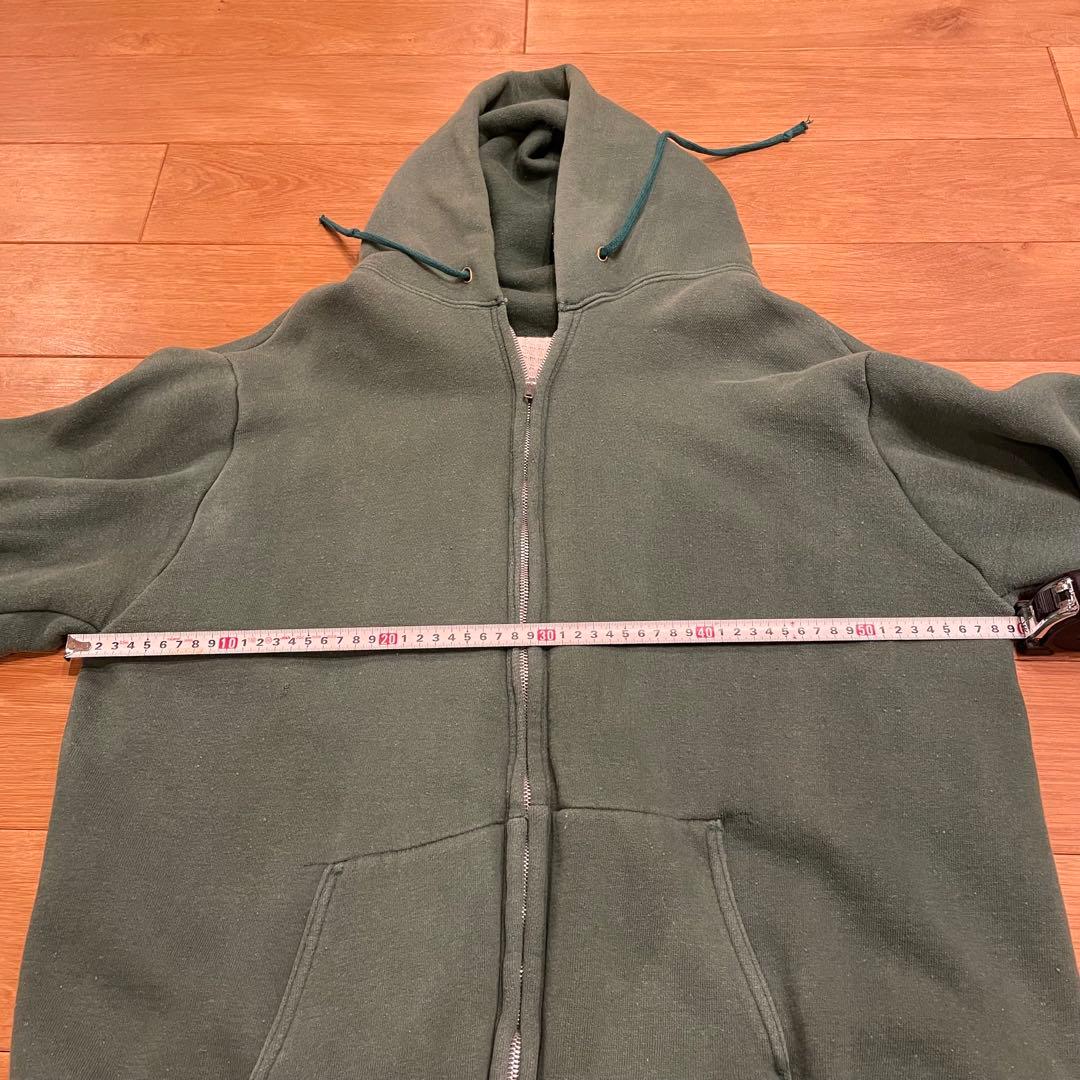貴重　spruce フェード　グリーン　ジップパーカーXL