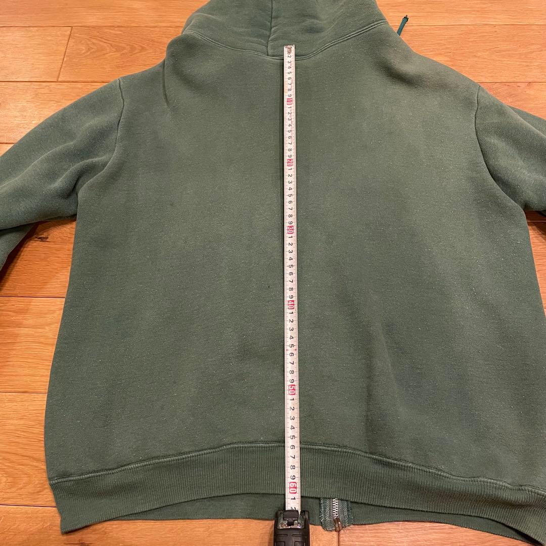 貴重　spruce フェード　グリーン　ジップパーカーXL