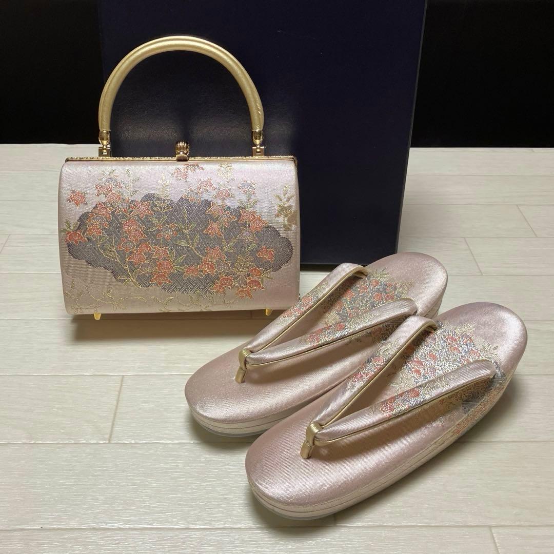 《未使用》伊と忠　草履バッグセット　帯地