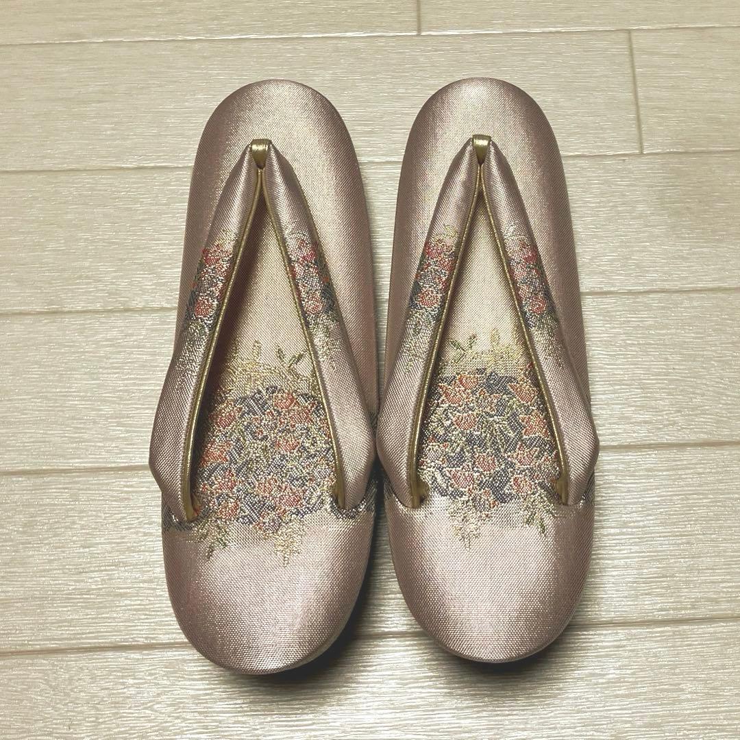 《未使用》伊と忠　草履バッグセット　帯地