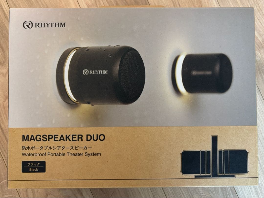 【新品未使用】RHITHM 防水ポータブルスピーカー ブラック