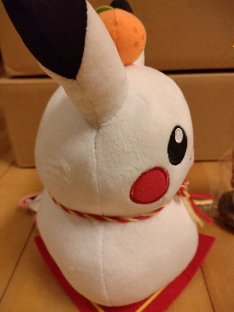 ピカチュウ　鏡餅　ぬいぐるみ　タグ付き