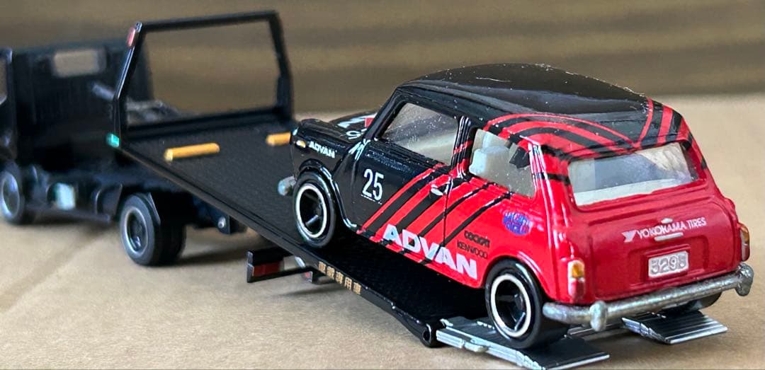 トミカ 積載車セット ミニクーパー セフテーローダ