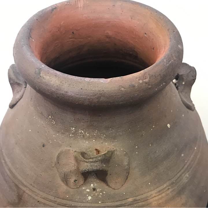 備前焼 三耳壶時代物。